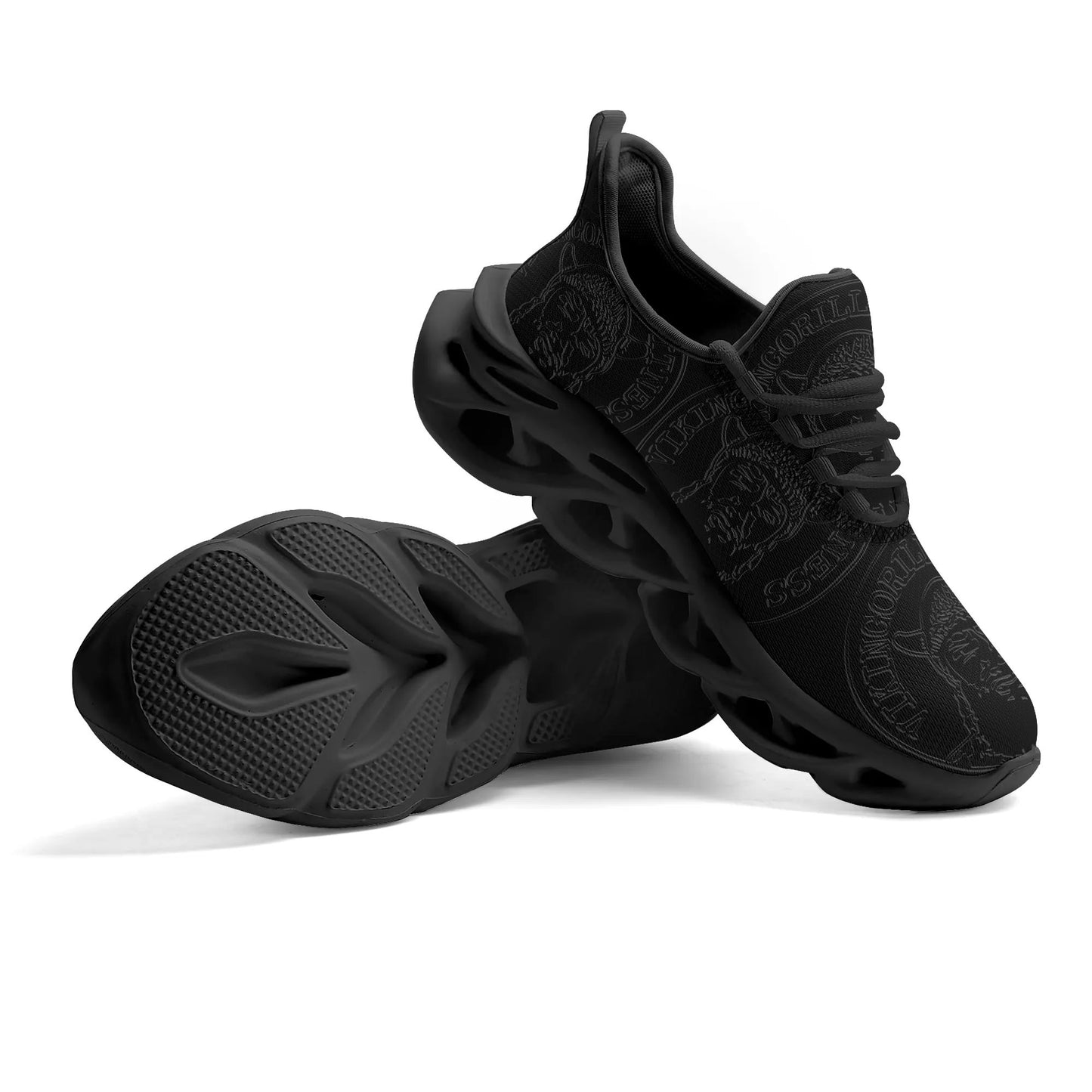 0 Embossy Logo Kicks - Black