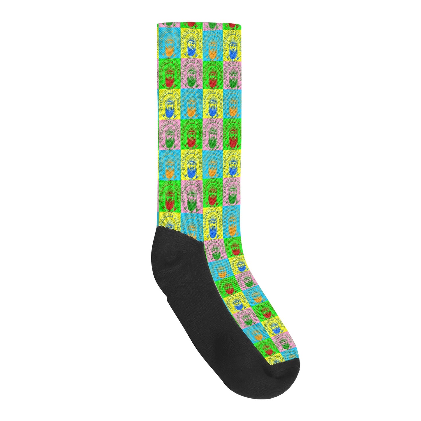 00 Vikingorilla Fitness Pop-art Crew Socks