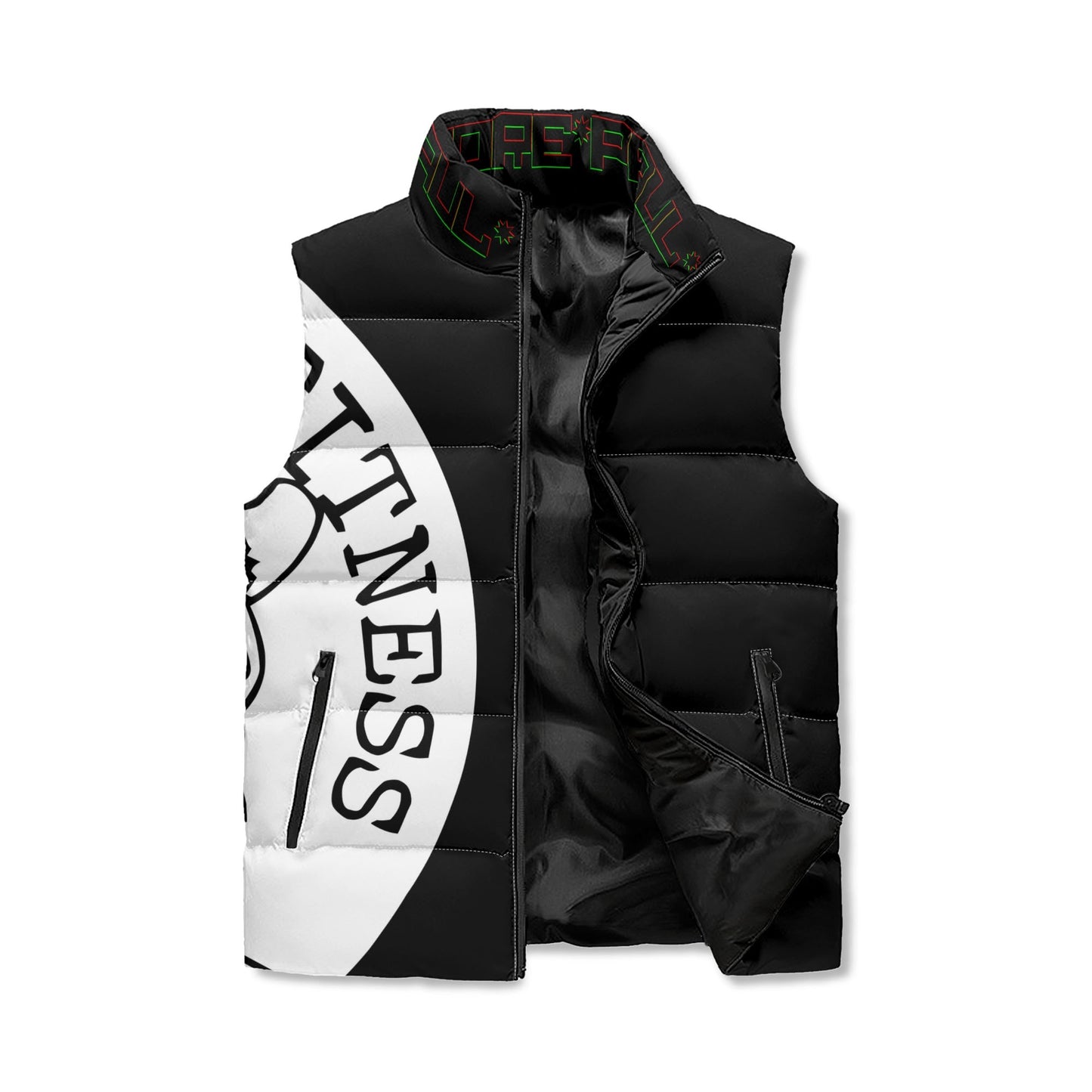 00 Vikingorilla Fitness Zip Up Puffer Vest - custom colour choice