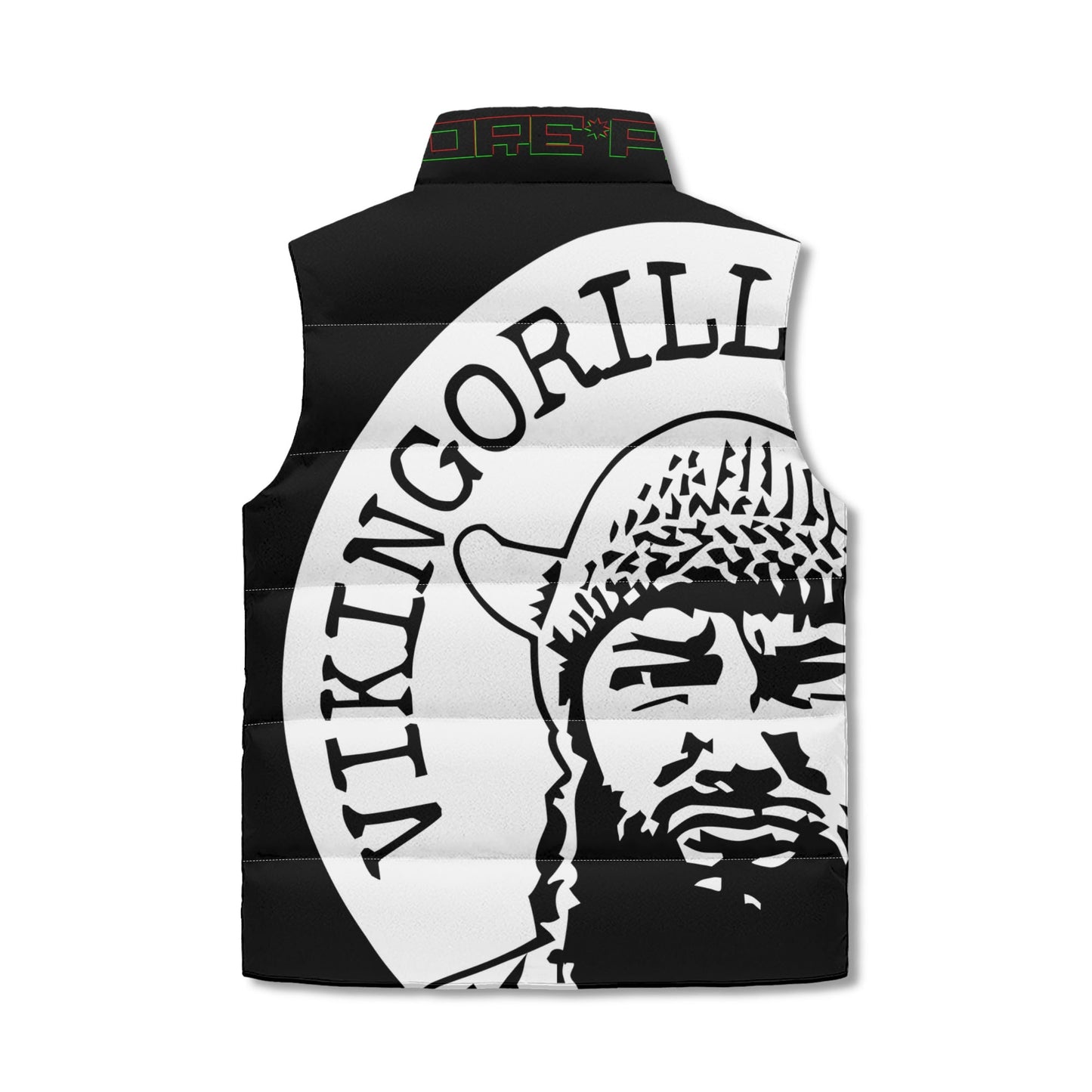 00 Vikingorilla Fitness Zip Up Puffer Vest - custom colour choice