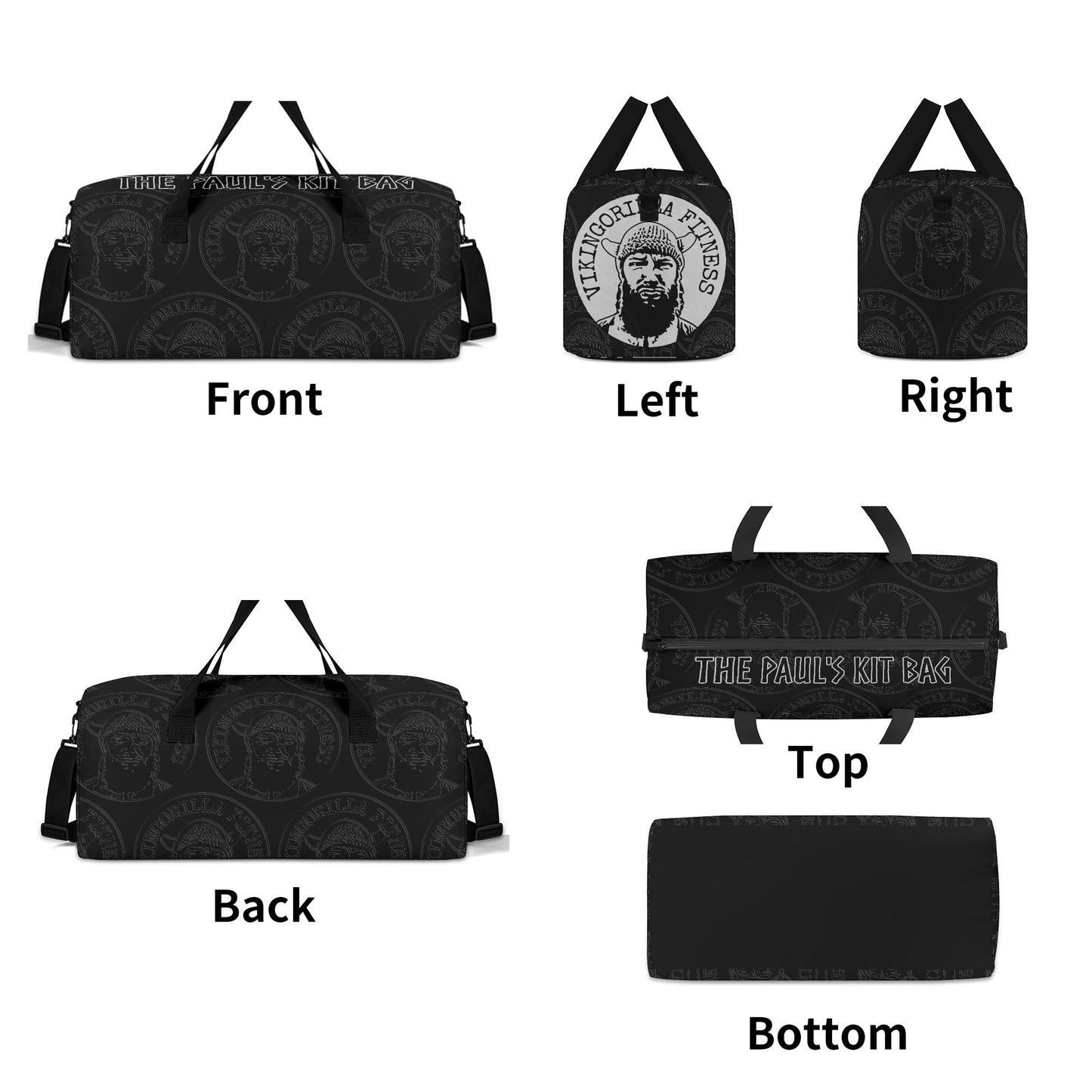 00 Customisable Vikingorilla Fitness Gym Bag
