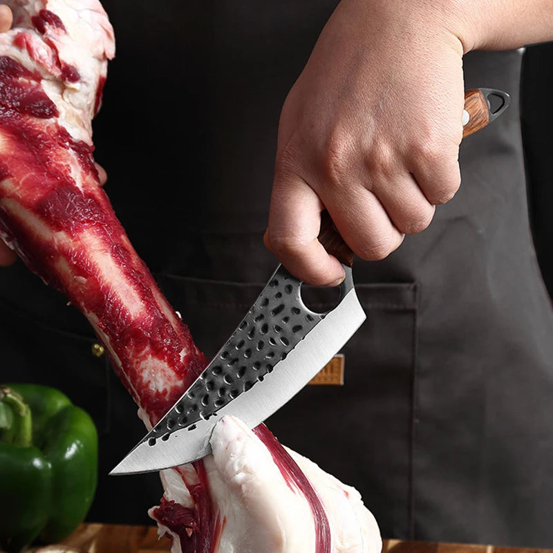 00 Thurisaz - “the thorn” - curved handle kitchen knife