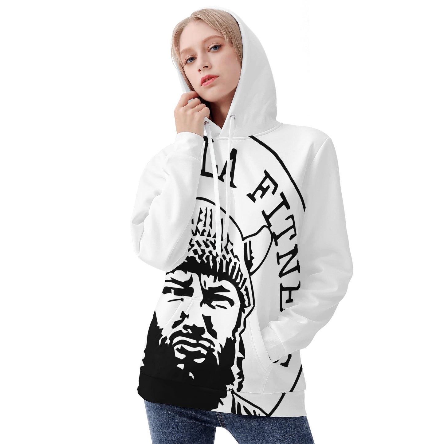 Hoodies - Women's Oversize print Vikingorilla Fitness Hoodie