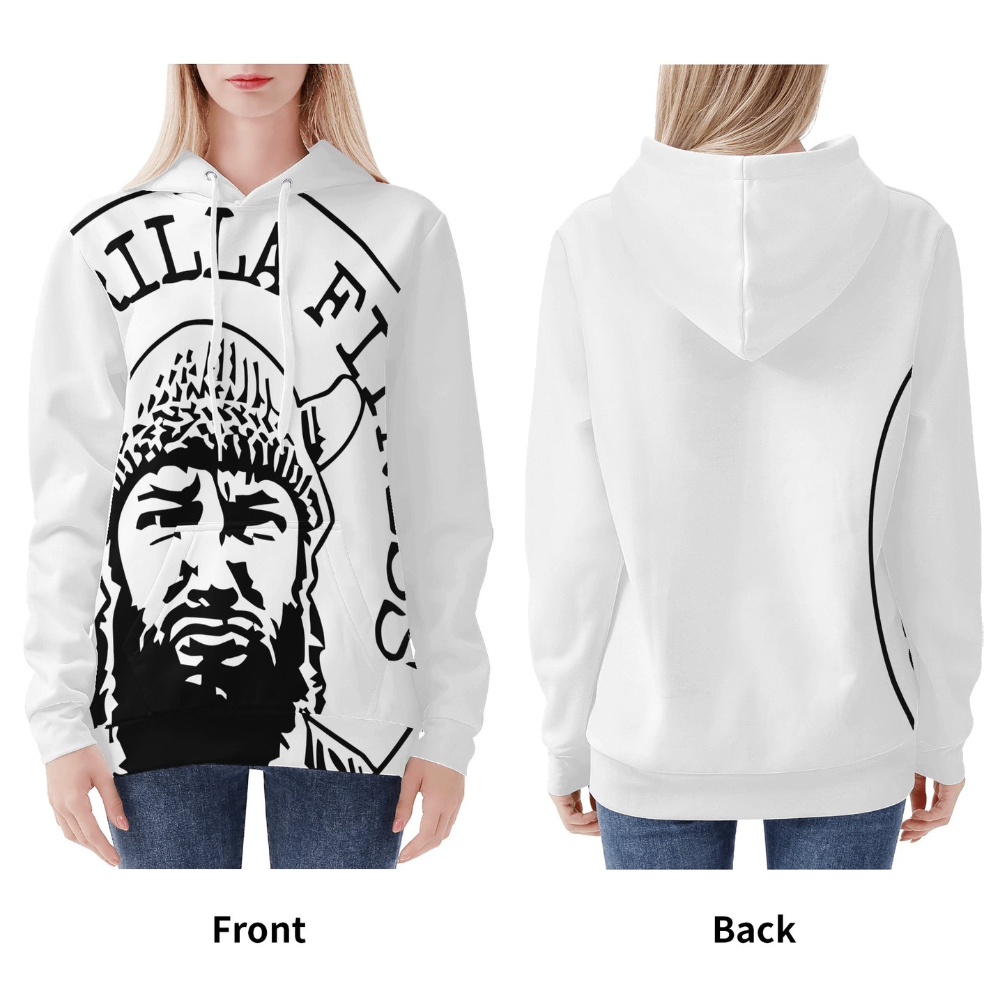 Hoodies - Women's Oversize print Vikingorilla Fitness Hoodie