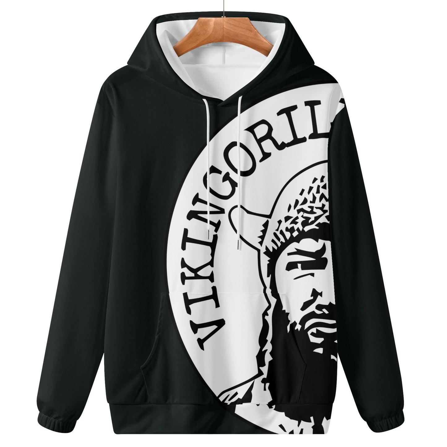 Hoodies - Unisex Oversized Print Vikingorilla Fitness Hoodie