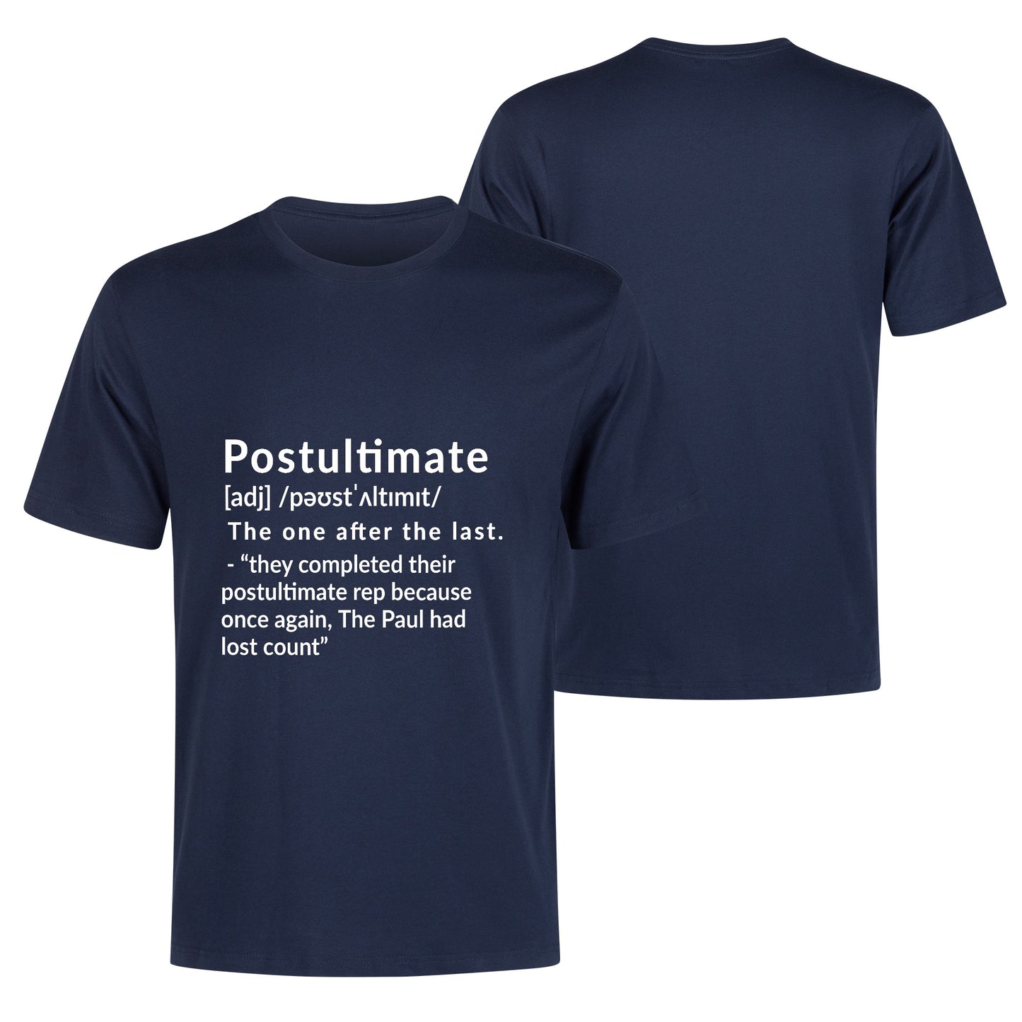 Shirts 0101 - “Postultimate” Cotton T Shirt