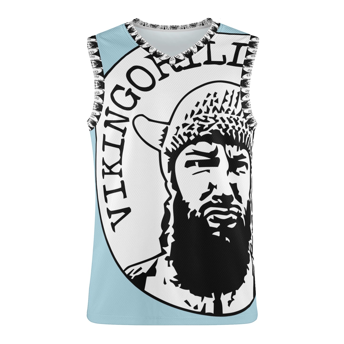 Shirts 0209 - Offset Print Basketball Jersey *BABY BLUE*