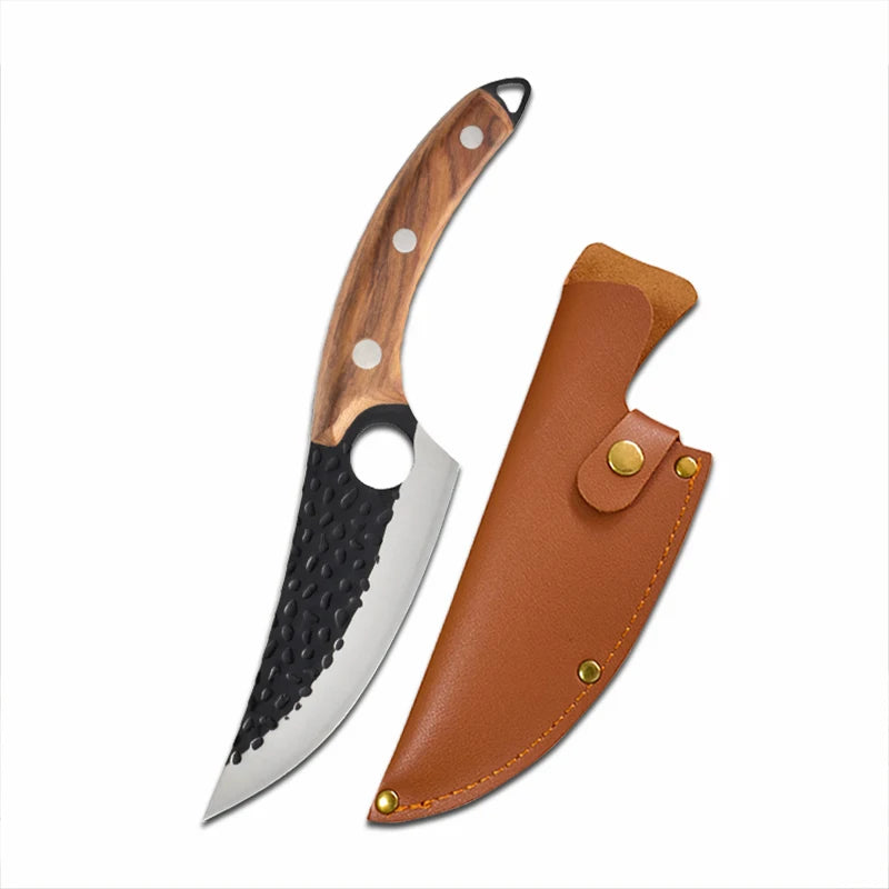 2024 Thurisaz - “the thorn” - curved handle kitchen knife