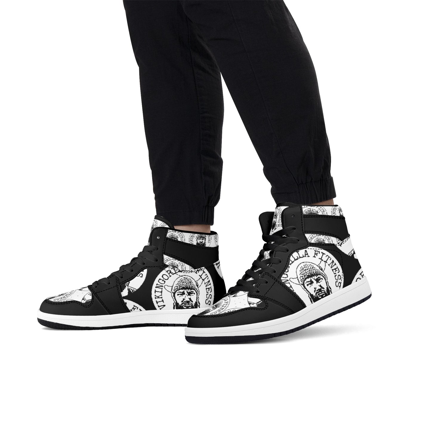 Shoes Mens High Top Leather Sneakers