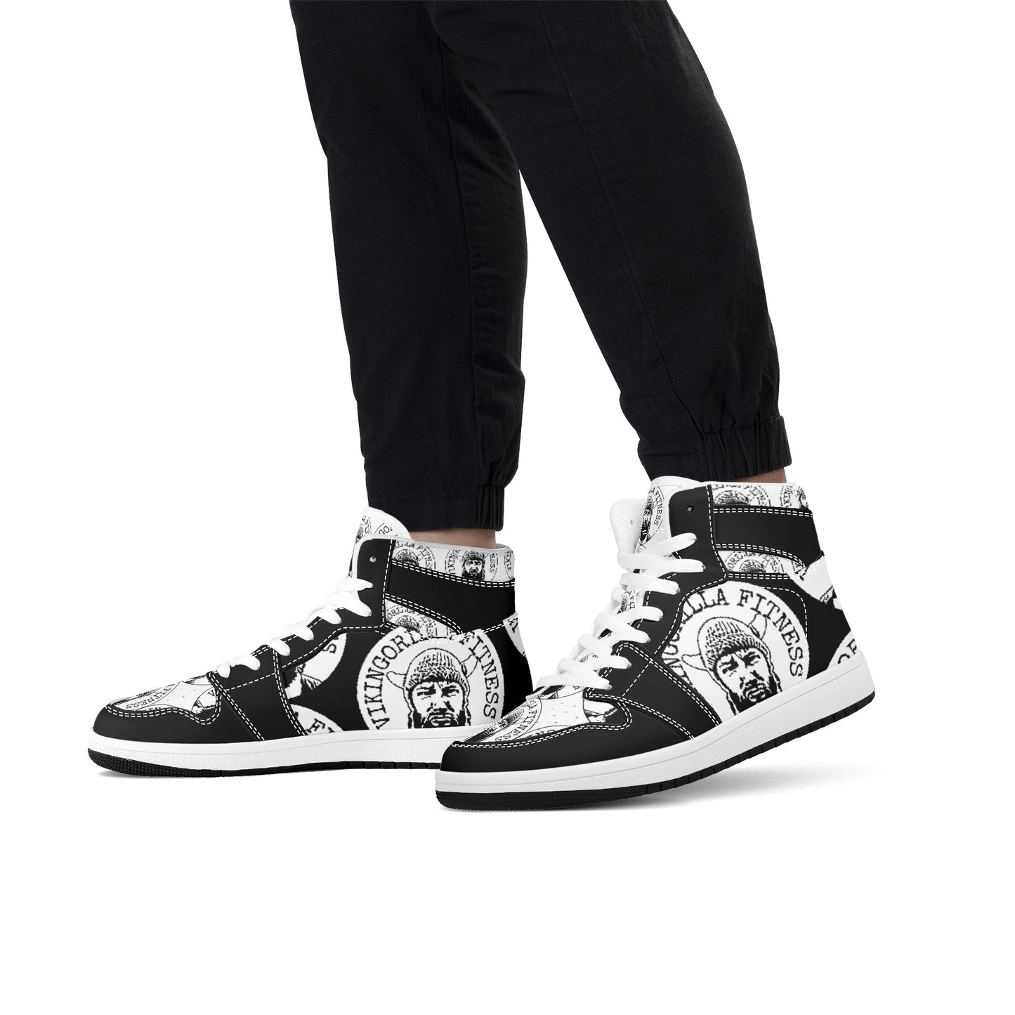 Shoes Mens High Top Leather Sneakers