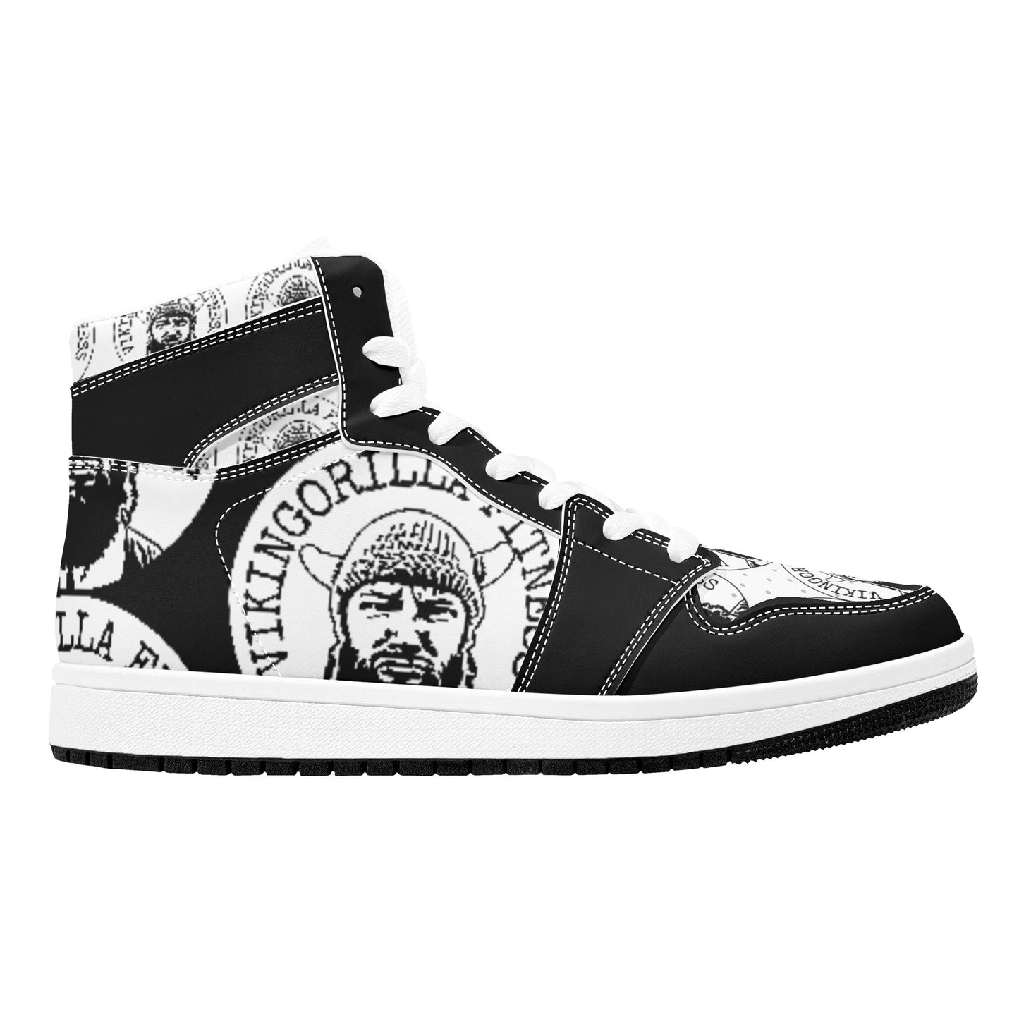 Shoes Mens High Top Leather Sneakers